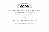 EL SNTE Y LA POLÍTICA EDUCATIVAdcsh.xoc.uam.mx/images/MPP/TesisMPP/RI/N50 MPP.pdfDebido a su participación en el Sistema Educativo Mexicano (SEM) y al amplio poder que ha logrado