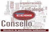 DIRECTORIO DE PARTICIPACIÓN INSTITUCIONAL xullo 2015 … · consello asesor de telecomunicaciÓns e audiovisuais de galicia Decreto 364/2009, do 30 de xullo, polo que se modifica