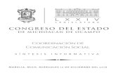 Sin título - Congreso del Estado de Michoacáncongresomich.gob.mx/file/PRIMERAS-PLANAS-2-7.pdf · del suelo y mantos acuiferos. En el Caso del relleno de un predio de la ampliaciOn