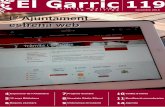 El Garric 119 - lagarriga.cat · canals RSS i a un butlletí digital temàtic també són novetats del web actual. Però el projecte ha anat més enllà i s’ha treballat transversal-ment