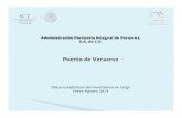 Puerto de Veracruz€¦ · Administración Portuaria Integral de Veracruz, S.A. de C.V. Puerto de Veracruz Datos estadísticos del movimiento de carga Enero-Agosto 2014