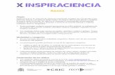 Bases - Inspiraciencia · Bases Objeto Inspiraciencia es un concurso de relatos de inspiración científica. Es una iniciativa que relaciona ciencia y escritura de forma lúdica,