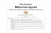 Boletim - São Vicente, Madeira · 2017-11-28 · Boletim Municipal Câmara Municipal de São Vicente N.º 10 / 31 de outubro de 2017 MANDATO 2013 -2017 e 2017 - 2021 Sumário Despachos