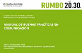 MANUAL DE BUENAS PRÁCTICAS EN …...Madrid del 26 al 29 de noviembre de 2018 MANUAL DE BUENAS PRÁCTICAS EN COMUNICACIÓN Paloma Sánchez Pello - FIAB GT-7: Aprovisionamiento Sostenible