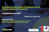 Experiencias Empresariales en Infraestructura de Calidad ... … · La Experiencia de SUEZ Santiago, Chile, 13 Agosto 2019 ... Director de Desarrollo Estratégico, SUEZ International.