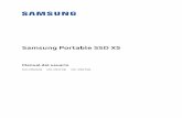Samsung Portable SSD X5 · 2018-10-10 · Nivel alto de protección de datos El X5 ofrece una protección de datos potente a través del software del Samsung Portable SSD. Puede gestionar