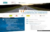 110Congreso Iberoamericano de PAVIMENTOS DE CONCRETO · Taller 2: Procesos de mantenimiento y reparación de pavimentos de concreto Taller 3: Oportunidad para la estabilización de