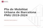 Pla de Mobilitat Urbana de Barcelona PMU 2019-2024 · PMU 2019-2024 - Procés Participatiu Direcció de Serveis de Mobilitat . 14 + 67 % de la flota pública de vehicles elèctrics