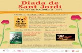 Diada de Sant Jordi - canalajuntament.cat · CALDES DE MALAVELLA · 2014 REVETLLA DE SANT JORDI · Dimarts 22 d’abril DIADA DE SANT JORDI · Dimecres 23 d’abril De Cor a Cor.