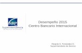 Desempeño 2015 Centro Bancario Internacional · Desempeño del Centro Bancario Internacional en 2015 III. Elementos Estratégicos de Corto y Mediano Plazo IV. Desafíos y Logros