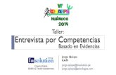 Taller: Entrevista por Competenciassgc.udhvirtual.com/facultad/salud/doc/Entrevista por Competencias... · Entrevista por Competencias Jorge Quispe KAM jorge.quispe@insolution.pe
