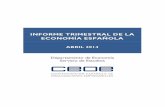 Informe Trimestral de la Economía Española - Abril 2014 - Boletín CEN 7 … · 2016-08-11 · INFORME TRIMESTRAL DE LA ECONOMÍA ESPAÑOLA -2,7 Departamento de Economía - Servicio