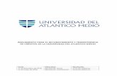 REGLAMENTO PARA EL RECONOCIMIENTO Y ......2020/05/11  · modificaciones, la Universidad del Atlántico Medio procede a aprobar y publicar su reglamento sobre el sistema de reconocimiento