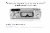 Cámara digital con zoom Kodak EasyShare DX6340...No aparece: Guía del usuario, Guía de inicio rápido, correa de mano, CD del software KODAK EasyShare. (En algunos países, la Guía
