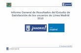 Informe General de Resultados del Estudio de ... - Madrid...Líneamadrid Madrid.es: Evolución de resultados 2009‐2010 MADRID.ES 2008 2009 2010 Apariencia inicial de la página Web
