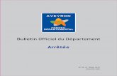 Arrêtés - Aveyron · 2018-11-05 · 11 Arrêté N° A 16 R 0542 du 2 Décembre 2016 ... 15 Arrêté N° A 16 R 0546 du 7 Décembre 2016 Canton de Villeneuvois et Villefranchois