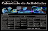 Calendario de Actividades - Colegio Nogales · Calendario de Actividades; Domingo; Lunes Martes: Miércoles Jueves: Viernes Sábado: 1: Den una caminata : para contar. Escojan algo