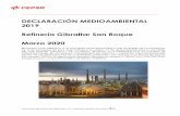 DECLARACIÓN MEDIOAMBIENTAL 2019 Refinería Gibraltar San ... · colocación de filtros en la corriente del emisario submarino se han reducido de forma considerable los sólidos en