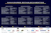 GANADORES ESTABLECIMIENTOS - Gastronomia.com€¦ · Mejor restaurante de comida tradicional colombiana • Narcobollo• Mejor restaurante de comida rápida • Punto Múltiple Del
