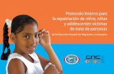 Protocolo Interno para la repatriación de niños, …migracion.iniciativa2025alc.org/download/03CRg_Protocolo...ÍNDICE Abreviaturas v Presentación vii Introducción 9 I. ¿Qué