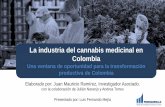 La industria del cannabis medicinal en Colombia · La industria del cannabis medicinal en Colombia 19 de septiembre de 2019 La producción del cannabis medicinal ha aumentado considerablemente