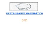 RESTAURANTE MATEMÁTICO - Fuensanta · restaurante AchoPijo, y empezó a cocinar a los 9 años • • Perfil de camarero. • Nombre:Juan Matías • Email:Juan3Matías@gmail.com