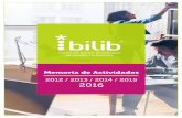 Memoria de Actividades 2012 / 2013 / 2014 / 2015 2016 - BILIB · Memoria de Actividades 2012 / 2013 / 2014 / 2015 2016 Centro de Apoyo Tecnológico de Castilla-La Mancha
