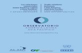 OBSERVATORIO - aladi.org · Entre los objetivos planteados para el Observatorio, se destaca la realización de actividades que contribuyan a una reflexión estratégica sobre la relación