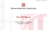 Pla STEMcat PENDENT D’APROVACIÓ · 2019-02-06 · PENDENT D’APROVACIÓ Marc del pla STEMcat 2 5. Telecomunicacions, ciberseguretat i societat digital El Parlament de Catalunya