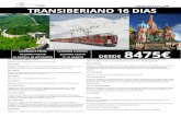 ITINErariotransiberiano - COSMOPOLITAN TRAVELcosmopolitantravel.es/ofertas/itinerariotransiberiano.pdf · 2018-10-11 · TRANSIBERIANO 16 DIAS LLEGADAS A PEKÍN: 30 JUNIO,14 JULIO