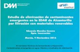 Estudio de eliminación de contaminantes …...Estudio de eliminación de contaminantes emergentes en la EDAR de Alcantarilla por filtración con materiales renovables Eduardo Morales