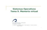 Sistemas Operativos Tema 9. Memoria virtualsopa.dis.ulpgc.es/fso/teoria/pdf/so-04-2-Memoria virtual.pdf · Memoria virtual ! Si empleamos m.v., con poca memoria física se pueden