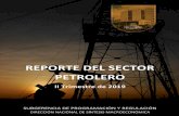 REPORTE DEL SECTOR PETROLERO - BCE...del 64.7% de la capacidad instalada de transporte diario de crudo del país a través del Sistema de Oleoducto Transecuatoriano (SOTE) y Oleoducto