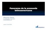 Panorama de la economía latinoamericana · 2015-06-15 · Crecimiento Anual (%) WEO-FMI 2012 2013 2014e 2015f 2016f Economía Mundial 2,4 3,3 3,3 3,5 3,7 Economías ... 57,0 62,0