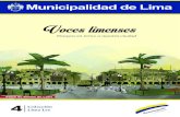 Voces limenses - Municipalidad de Lima...prologómenos y dedicatorias del Arauco domado de 1596. Allí ya se habla del río Lima en términos más importantes que los consagrados ríos