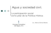 La participación social como pilar de la Política Hídricaarchivos.diputados.gob.mx/Comisiones_LXIII/Agua/Presentaciones/1… · Que el gobierno reconozca el valor de la participación