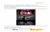La diversidad funcional en la literatura, el cine y las artes escénicas · 2019-08-28 · Compañía Palmyra Teatro Rebecca T. Gramlich . Inclusión, integración, diferenciación