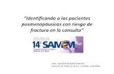 “Identificando a las pacientes posmenopáusicas con riesgo de … · 2019-05-27 · González López‐Valcárcel B, Sosa Manríquez M. Med Clín. 2012. ... Fracturas atípicas