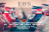 Cáceres, 21 de enero de 2019 - EBS Business School · 1. Introducción al concepto de marca (de!nición, tipos) 2. ¿Por qué crear una marca? La marcas y su personalidad. 3. ¿Cómo