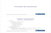 Gestión de memoria - Universidad de Sevillaicaro.eii.us.es/descargas/GM.pdf · Arquitectura de Sistemas Paralelos (2) Gestión de memoria Índice y bibliografía • Índice –