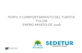 PERFIL Y COMPORTAMIENTO DEL TURISTA TULUM ENERO …sedeturqroo.gob.mx/ARCHIVOS/pturistas/2018/TURISTA TULUM EN… · •Tulum cuenta actualmente con 7,117 habitaciones, mismas que