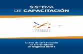 SISTEMA DE CAPACITACIÓN · DE CAPACITACIÓN Curso de certificación de entrenadores de Esgrima nivel I. Federación Colombiana De ESGRIMA. CURSO DE CERTIFICACIÓN DE ENTRENADORES