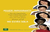 DERECHOS Y DEBERES DOCUMENTALES · Esta información es para ti, mujer inmigrada, que vives y/o trabajas en Andalucía. Al formar parte de la sociedad andaluza, queremos que conozcas