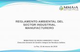MINISTERIO DE MEDIO AMBIENTE Y AGUA Dirección General de ...€¦ · Registro Ambiental Industrial (RAI) como Instrumento de regulación, se realiza la categorización según el
