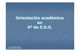 Orientación académica en 4º de E.S.O.centros5.pntic.mec.es/.../PRESENTACION4ESO2016.pdf · Repetición de 4º ESO+Reválida(LOMCE) I.E.S. González Allende Departamento de Orientación