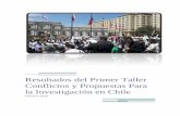 Resultados del Primer Taller Conflictos y Propuestas Para ... · PRESENTACIÓN El presente documento expone los principales resultados y conclusiones del Taller “Conflictos y Propuestas