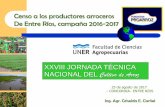 Censo a los productores arroceros De Entre Ríos, campaña ...proarroz.com.ar/static/presentaciones/...entre-rios... · – CONCORDIA– ENTRE RÍOS Censo a los productores arroceros