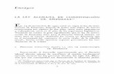 La ley alemana de constitución de Empresas · Empresa de 4 de febrero de 1920, promulgada sobre la base del citado artículo 165 de la Constitución de Weimar, con el carácter de