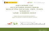 INFORME DE ACCESIBILIDAD WEB BOLETÍN OFICIAL DEL PAÍS … · 2019-03-05 · La iniciativa del Observatorio de Accesibilidad Web se puso en marcha en el año 2010 prestando desde