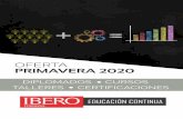 OFERTA PRIMAVERA 2020 - Universidad Iberoamericanaitzel.lag.uia.mx/publico/kino/pdf/oferta-prim2020.pdf · 2020-02-04 · clínica y el tratamiento de los tras-tornos del aprendizaje.